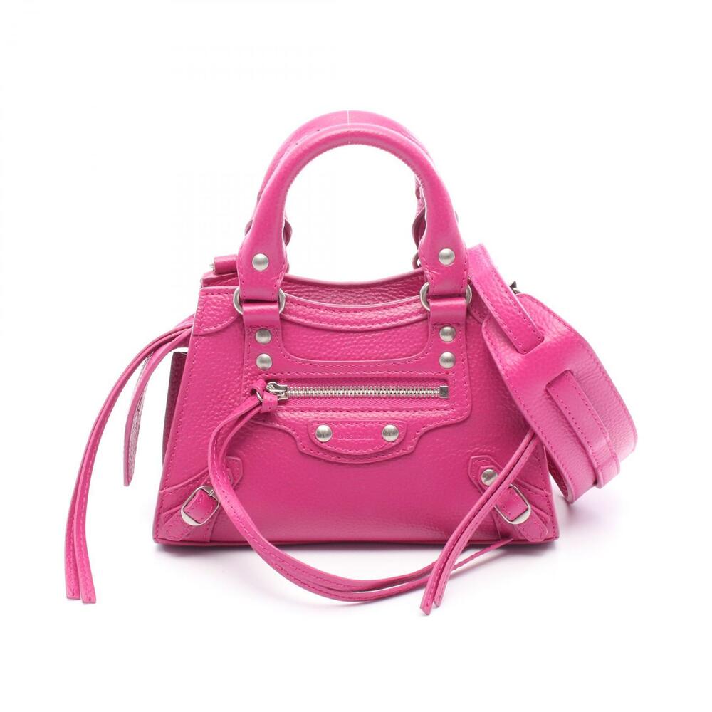 Balenciaga Neo Handbag Leather Pink